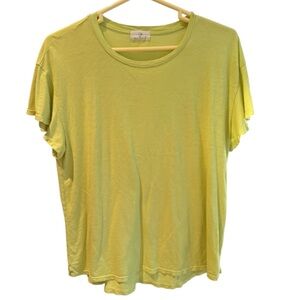 T.La Women's Lime Green Short Sleeve Tee